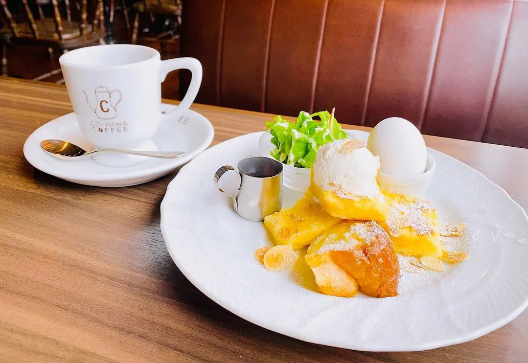 モーニングは喫茶店のフレンチトーストで癒されて「CO-NIWA COFFEE